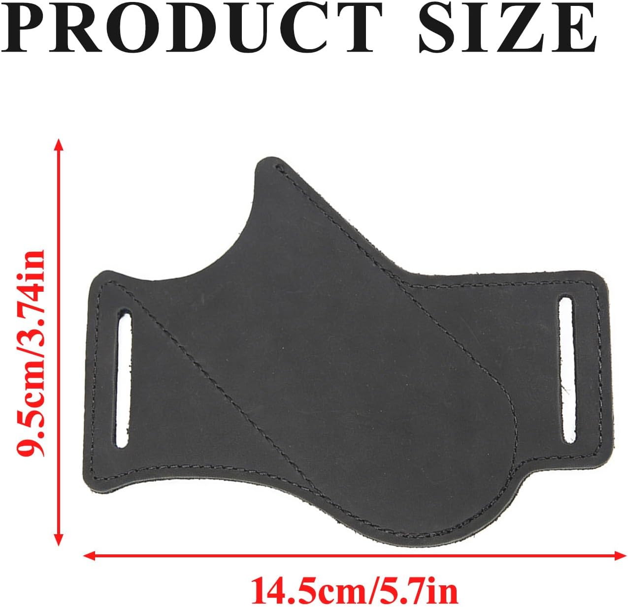 Knife Sheath,Belt Buckle Knife Sheath,Leather Knife Sheaths for Belt,Pocket Knife Folding EDC Belt Knife Holster,Open Top Knife Belt Leather Sheath for 5 inch Folding Knife.Gift for Men.