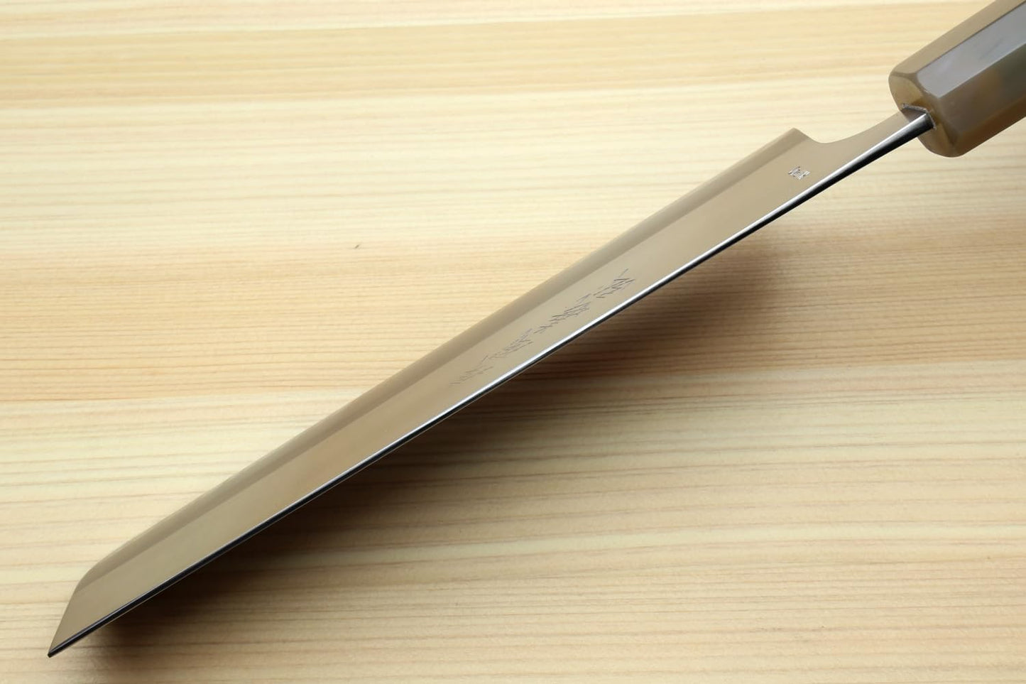 Yoshihiro High Speed Stainless Steel HAP40 Nakiri Vegetable Chef's Knife Ocean Blue Handle (7'' (180mm))