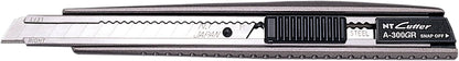 NT Cutter Premium Evolution PMG series Aluminum Die-Cast Grip Auto-Lock Utility Knife, With 30-Degree Extra Sharp Black Blade (PMGA-EVO2)