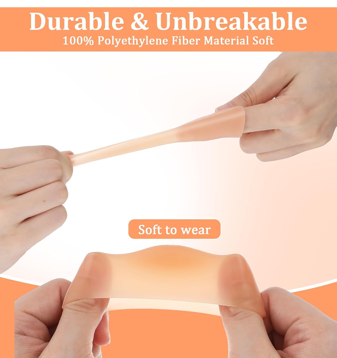 16Pcs Thumb Covers, Silicone Thumb Protector Covers Polyethylene Fiber Finger Cots for Cover Wounds, Reusable Finger Guard Cover Pain Relief for Wounds Cracking Comfortable Fit & Easy to Use