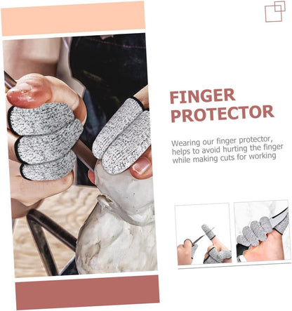 Cut Resistant Finger Protectors for Crafting and Kitchen Use Wear Resistant Sleeves for Safe Cutting