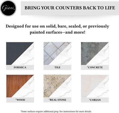 Giani Butcher Block Easy Epoxy Countertop Paint Kit