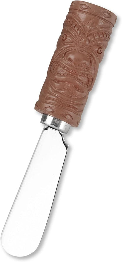 UP UPware Black Lighthouse Cheese Spreaders, Hand-Painted Resin Handles with Stainless Steel Blades for Spreading Cream Cheese, Butter, Jam, or Sandwich, Set of 4