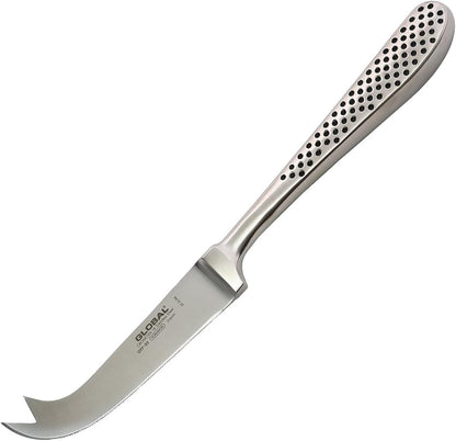 Global 3 inch Pronged Cheese Knife - Fork Tipped Spear, Narrow Blade, Lightweight Japanese Stainless Steel, Razor Sharp Edge, Made in Japan, GTF-30