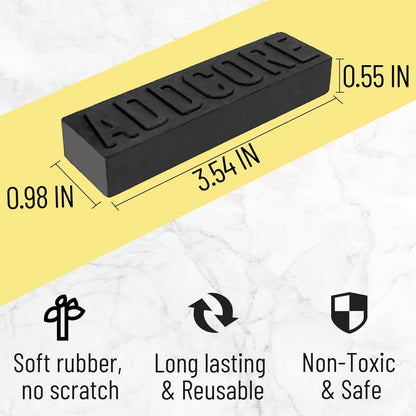 Rust Eraser, Premium Rust Remover for Cast Iron Pans, Knives & Tools, Hard Anodized Cookware and Other Pots, Remove Rust from Any Metallic Surface - 2 Pack