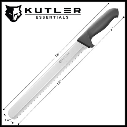 KUTLER Professional 8-Inch Bread Knife and Cake Slicer with Serrated Edge - Ultra-Sharp Stainless Steel Cutlery