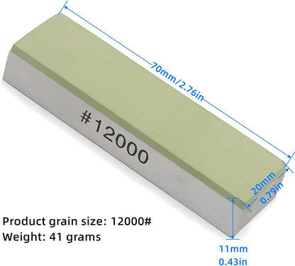 Small Travel-Portable Diamond Resin Sharpening Stone - 6000 Grit Whetstone Knife Sharpener