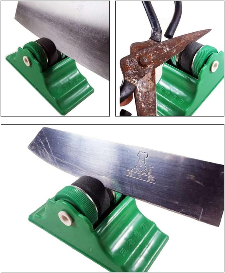 2 Pack Rolling Knife Sharpener Kit Roller Style Knife Sharpener Knife Sharpening Tool for Kitchen Knives Chef Knife Meat Cleaver Razor Sharp Blades Butcher Knife Kitchen Scissors Poultry Shears