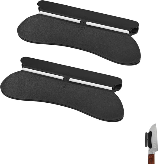 Professional Knife Sharpening Angle Guide for Whetstone – 2 Pack, Non-Slip Ceramic Edge Protector, Universal Fit for Kitchen and Hunting Knives, Durable Sharpening Tool with Consistent Angle Control