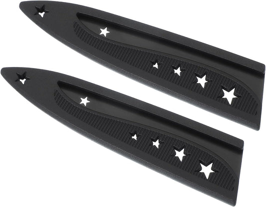 PATIKIL Plastic Safety Knife Cover Sleeves for 5" Paring Knife, 5 Pack Knife Blade Guard Protector Universal Kitchen Knife Sheath for Kitchen Bar, Black