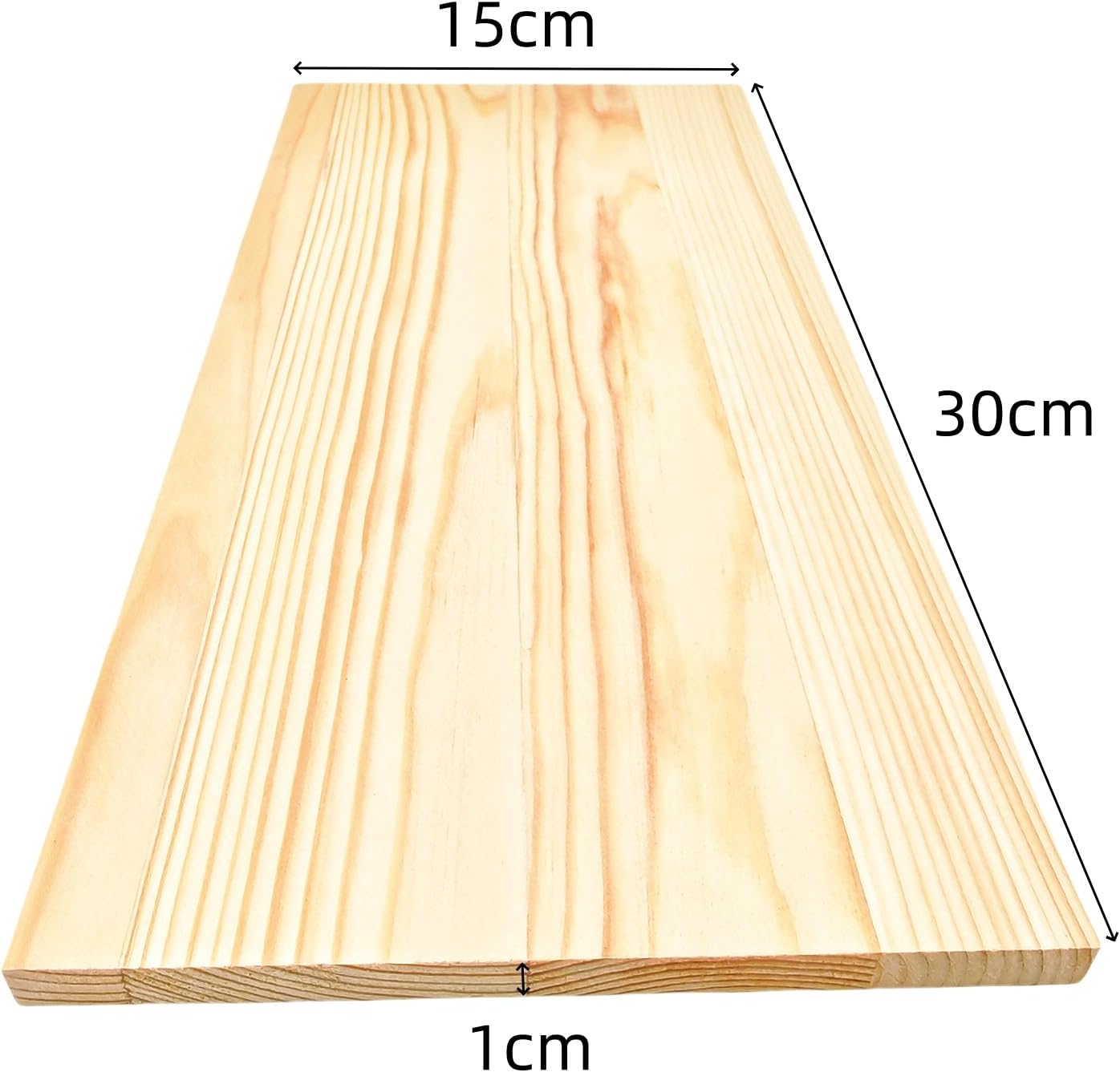 4PCS Rectangle Wood Boards Unfinished Wood Blocks for Crafting, 8x6x1in Blank Whittling Wooden Blocks for Wood Carving,Painting & Burning