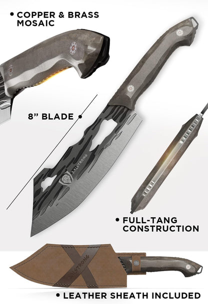 Dalstrong Curved Fillet Boning Knife 6”- Barbarian Series - Premium Swedish 14C28N High Carbon Stainless Steel - Black Brown Wood Handle Knife - Professional Fillet Knife- Sheath Included