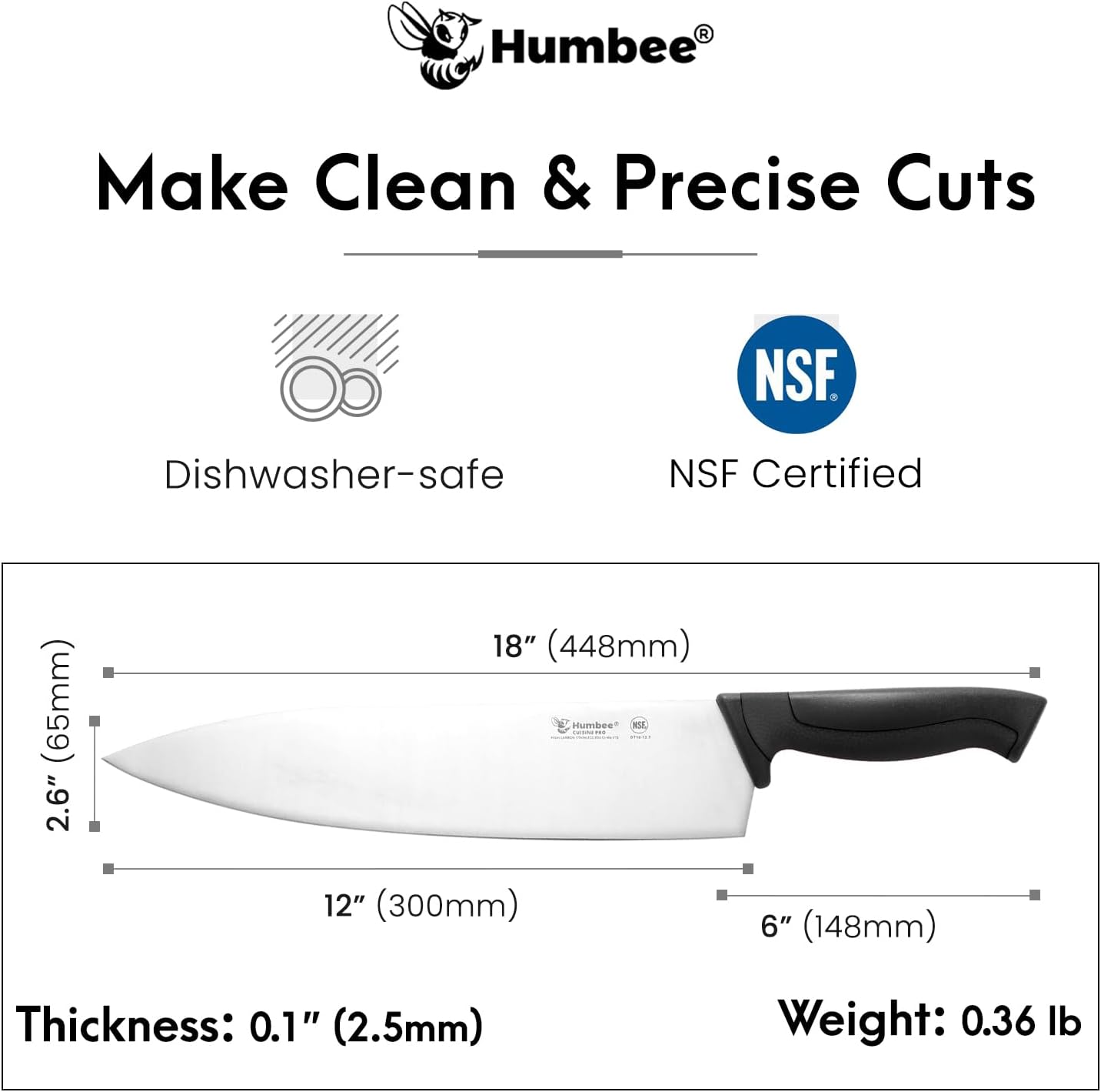 7.5-Inch Nakiri Knife, High Carbon Stainless Steel Hollow Grind Blade, Razor Sharp Edge, Ergonomic Non-Slip Handle, Cleaver Style, DT-50 Series, Orange