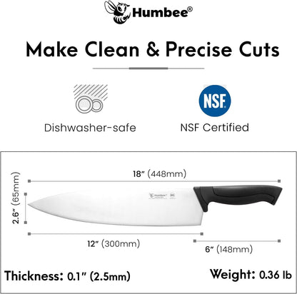 7.5-Inch Nakiri Knife, High Carbon Stainless Steel Hollow Grind Blade, Razor Sharp Edge, Ergonomic Non-Slip Handle, Cleaver Style, DT-50 Series, Orange