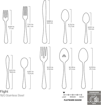 Oneida Flight Steak Knives, Set of 4, Silver
