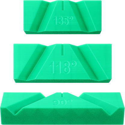 3 Sets Drill Bit Sharpening Guide Jig, 90° 118° 135° Angle Manual Sharpener for Bench Grinder, 3D Printed Tool to Restore Dull Twist Bits, No Power Required for Workshop & Machinists