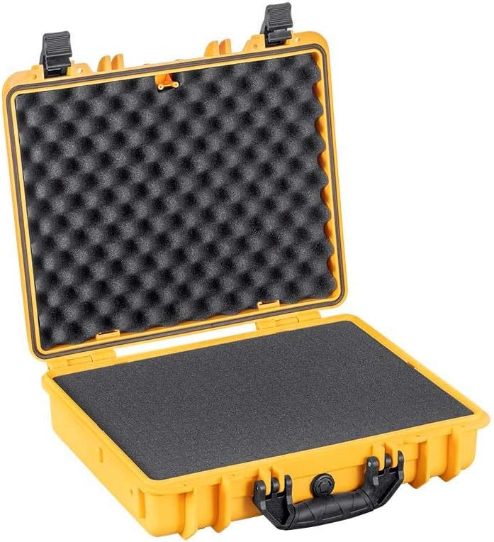 Monoprice Weatherproof/Shockproof Hard Case - Black Ip67 Level Dust and Water Protection Up to 1 Meter Depth with Customizable Foam, 10" x 9" x 7", 6.6 Liter