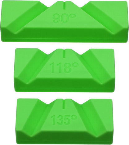 Molain Drill Bit Sharpening Guide Jig, 3 Sets Manual Sharpener for Bench Grinder, 90°, 118°, and 135° Angle Tool No Power Required for Regrinding Dull Twist Bits