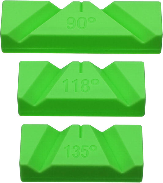 Molain Drill Bit Sharpening Guide Jig, 3 Sets Manual Sharpener for Bench Grinder, 90°, 118°, and 135° Angle Tool No Power Required for Regrinding Dull Twist Bits