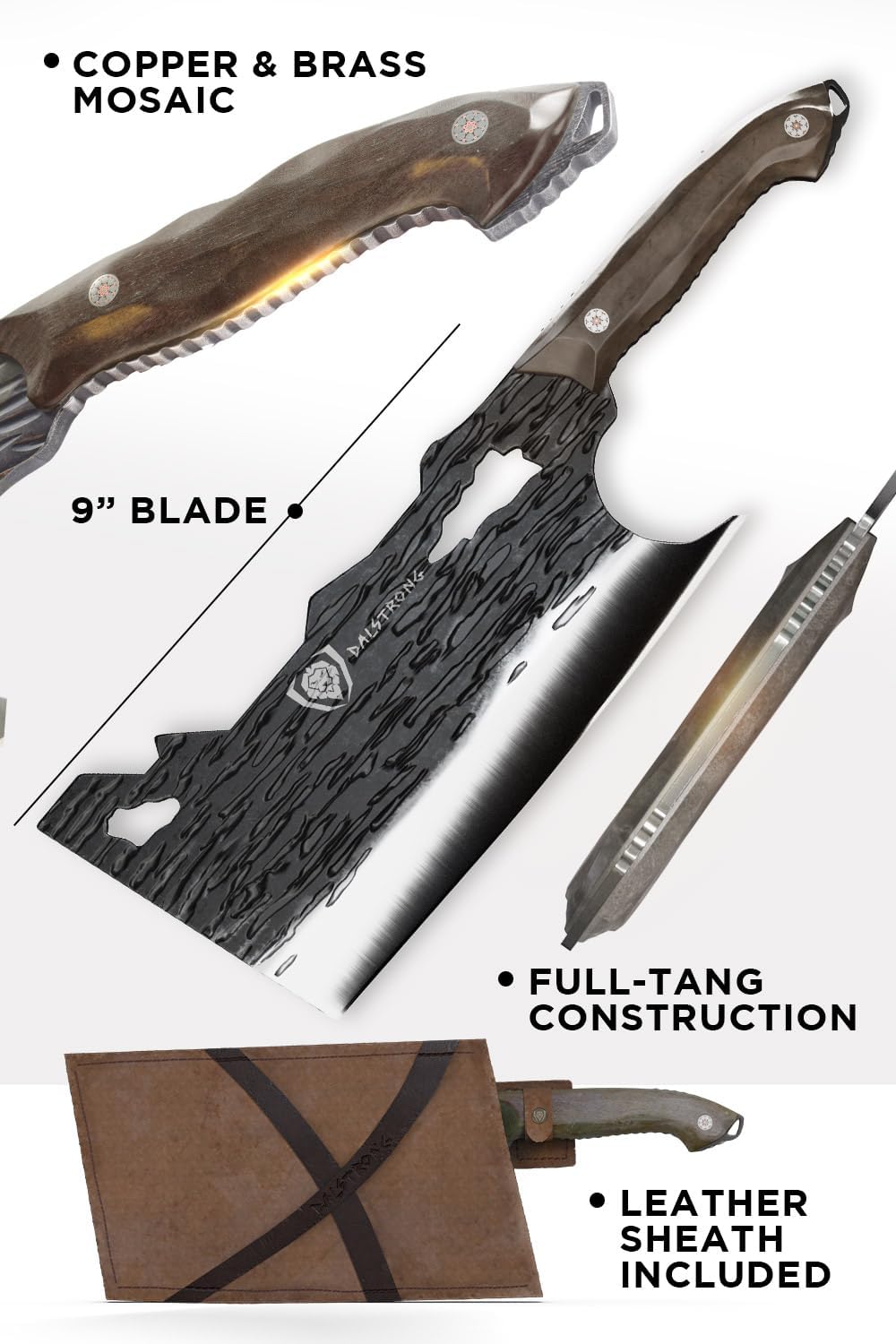 Dalstrong Curved Fillet Boning Knife 6”- Barbarian Series - Premium Swedish 14C28N High Carbon Stainless Steel - Black Brown Wood Handle Knife - Professional Fillet Knife- Sheath Included