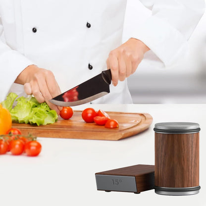 Rolling Knife Sharpener Tool, Roller Edge Countertop Knife Sharpener Kit Set Industrial Diamond Kitchen Knife Stone Set for Steel of Any Hardness and Two Grinding Angles of 15° and 20° (brown)