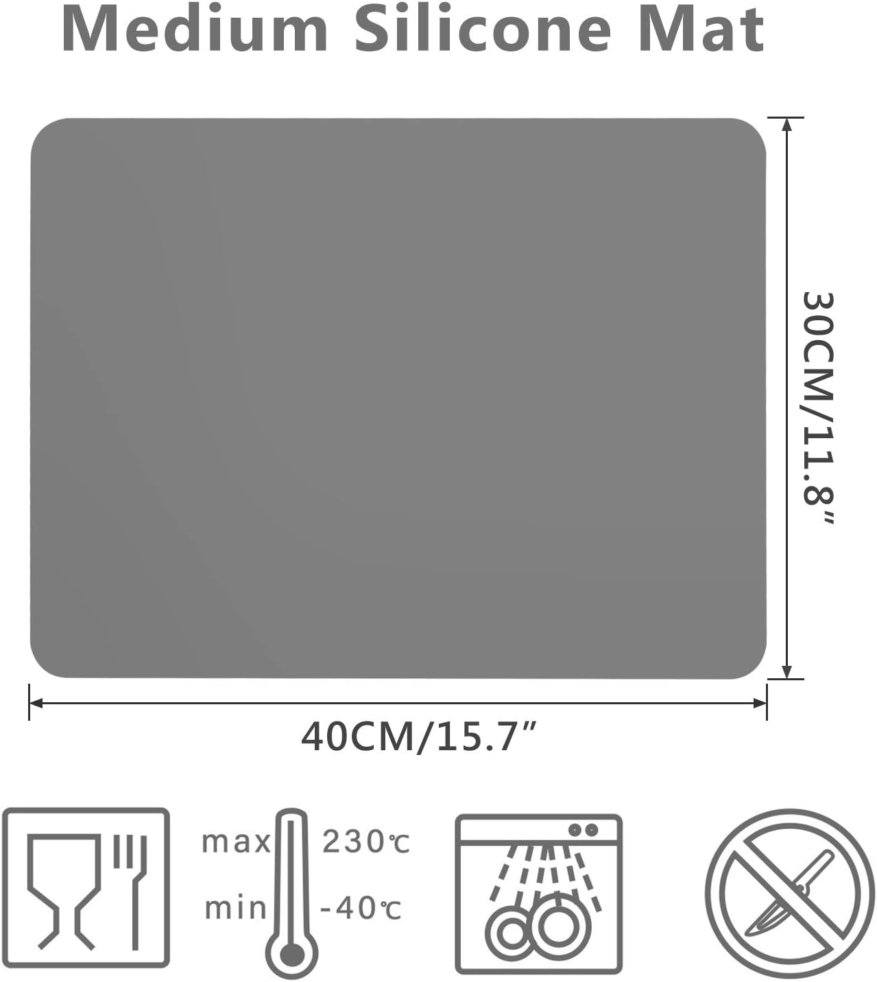 Gartful 2 Pack Silicone Crafting Mats, 15.7" x 11.8" Silicone Mat for Crafts, Large Heat Resistant Sheet for Jewelry Casting, Epoxy Resin, Painting, Counter Table Protector, Placemat, Nonstick, Black