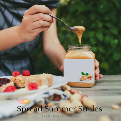 Simple preading Stainless Steel Spatula Spreader Knife, Peanut Butter and Jelly, Chocolate or Strawberry Jam Stirrer & Jar Scraper 11.5" Multifunction Stir & Scrape BIG Jars - Spread with Clean Hands