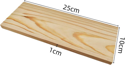 4PCS Rectangle Wood Boards Unfinished Wood Blocks for Crafting, 8x6x1in Blank Whittling Wooden Blocks for Wood Carving,Painting & Burning