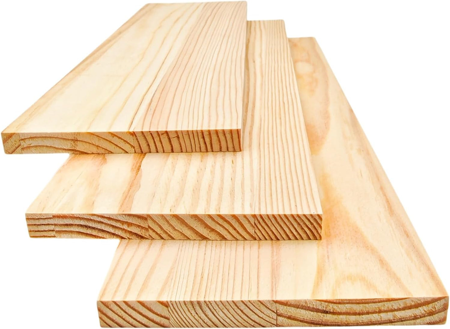 4PCS Rectangle Wood Boards Unfinished Wood Blocks for Crafting, 8x6x1in Blank Whittling Wooden Blocks for Wood Carving,Painting & Burning