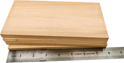 Unfinished Basswood Blocks for Crafts, Wood Craft Panels for Art, Engraving, Painting, DIY Projects, Chip Carving, Fretwork (7.87 x 3.93 x 0.78 in)