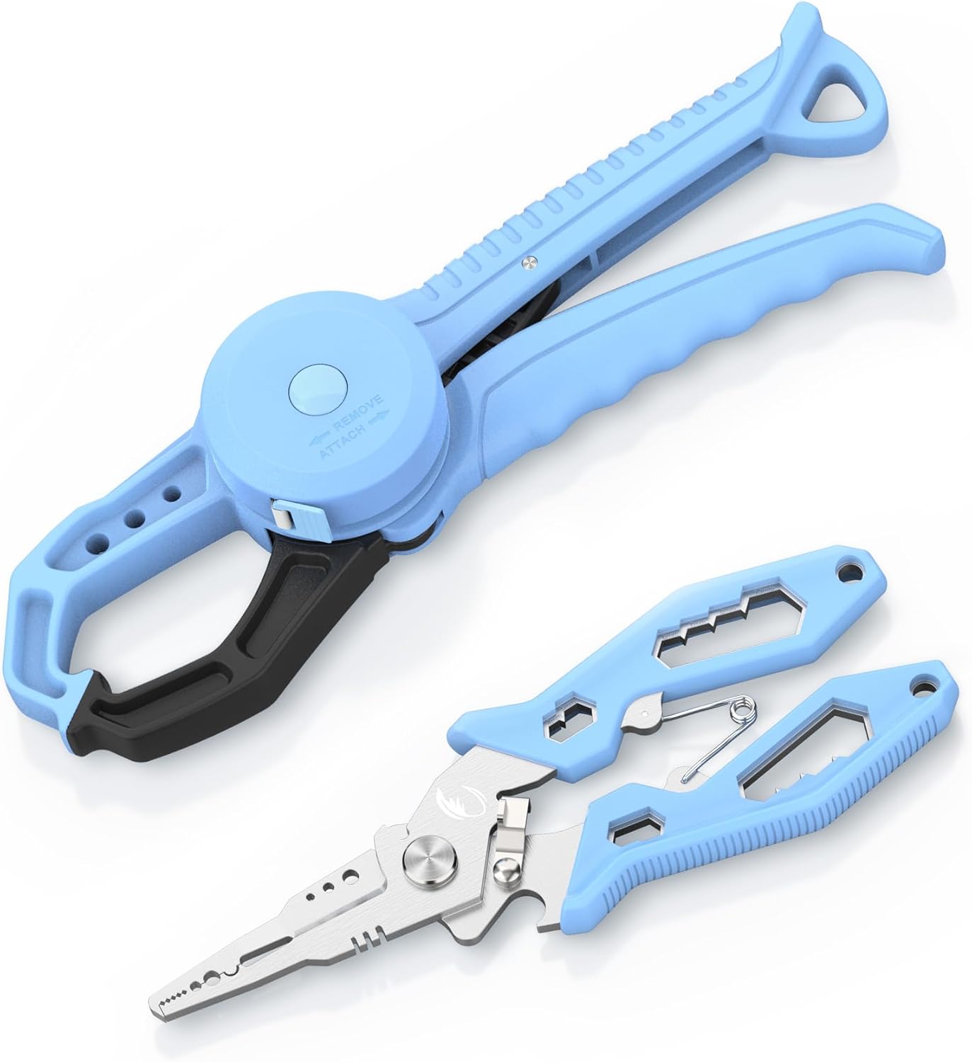 Calamus DriftWave Fishing Tool Kit – Corrosion Resistant Fishing Pliers, Lip Gripper, Fillet Knife, Scale, Retractor & Glove,Scissors & Pocket Knife,Fishing Gifts for Men