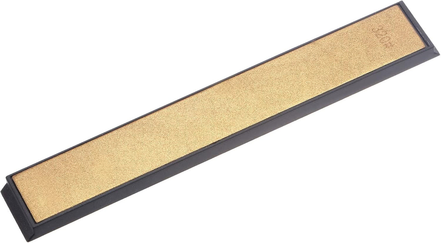 uxcell Diamond Sharpening Stone, 6" x 0.8" (150mm x 20mm) 80 Grits Titanium Coated Whetstone Sharpener Grinding Plate Hand Tool