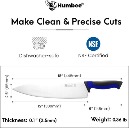 7.5-Inch Nakiri Knife, High Carbon Stainless Steel Hollow Grind Blade, Razor Sharp Edge, Ergonomic Non-Slip Handle, Cleaver Style, DT-50 Series, Orange