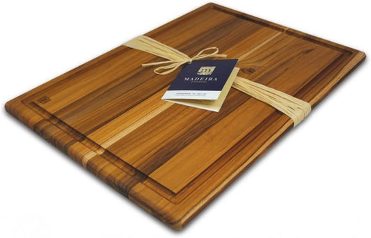 Madeira by Architec Cutting and Carving Board, Teak Edge-Grain, 20x14-Inch