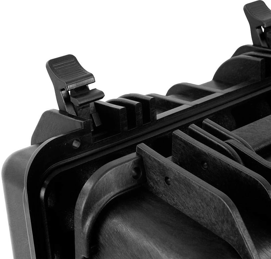 Monoprice Weatherproof/Shockproof Hard Case - Black Ip67 Level Dust and Water Protection Up to 1 Meter Depth with Customizable Foam, 10" x 9" x 7", 6.6 Liter