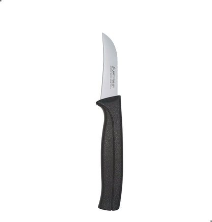 Kitchen Utility Knife - MATTSTONE HILL 4 Inch Paring Knife, Small Fruit & Vegetable Knife, Premium German Stell Blade, Black Handle