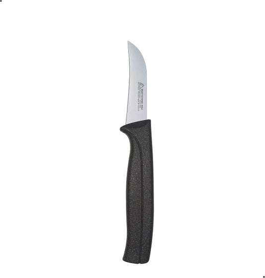 Tomato Knife - MATTSTONE HILL 5 Inch Serrated Kitchen Utility Knife, Serrated Cheese Tools, German X50CrMoV Steel, Red Handle