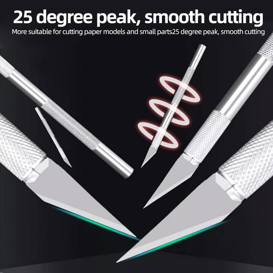 16PCS Precision Craft Knife Set Hobby Knife Kit with Magnetic Storage Case for Paper Foam Vinyl Models