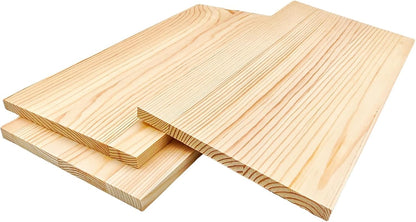 4PCS Rectangle Wood Boards Unfinished Wood Blocks for Crafting, 8x6x1in Blank Whittling Wooden Blocks for Wood Carving,Painting & Burning