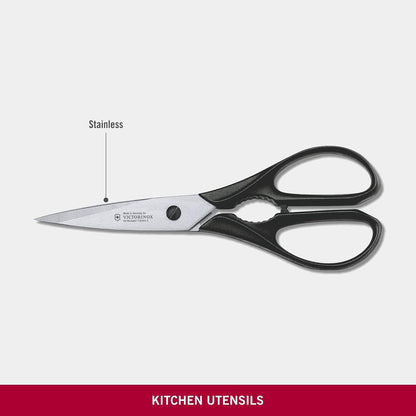 Victorinox Black Handled Kitchen Scissors
