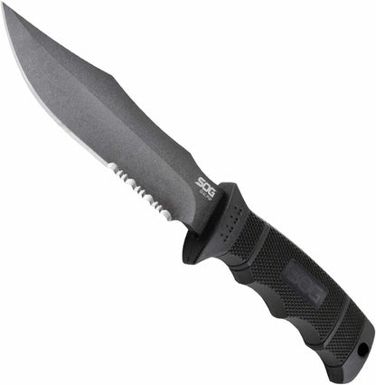 SOG Fixed Blade Knives with Sheath - SEAL Pup Tactical Knife, Survival Knife and Hunting Knife w/ 4.75 Inch Blade and Knife Sheath