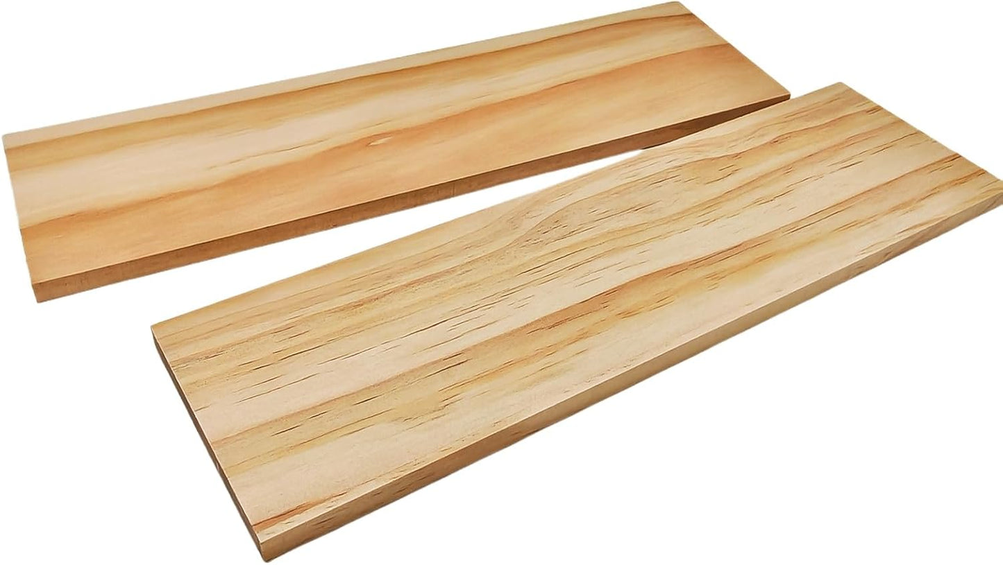 4PCS Rectangle Wood Boards Unfinished Wood Blocks for Crafting, 8x6x1in Blank Whittling Wooden Blocks for Wood Carving,Painting & Burning
