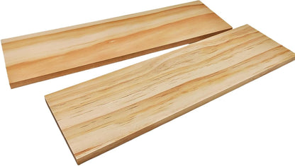 4PCS Rectangle Wood Boards Unfinished Wood Blocks for Crafting, 8x6x1in Blank Whittling Wooden Blocks for Wood Carving,Painting & Burning