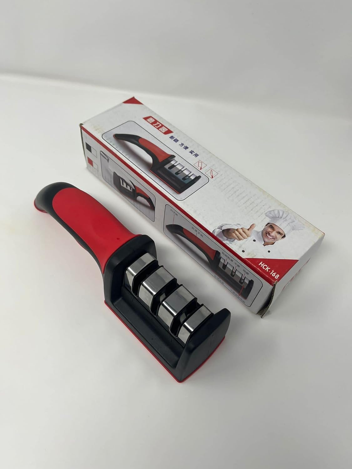 Multi-Function Ktchen Three-Sided Whetstone Sharpene