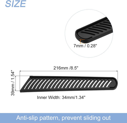 uxcell 3Pcs Knife Cover Sleeves Blade Edge Guards for 8" Bread Knife Protector Universal Blade Sheath for Kitchen, Black