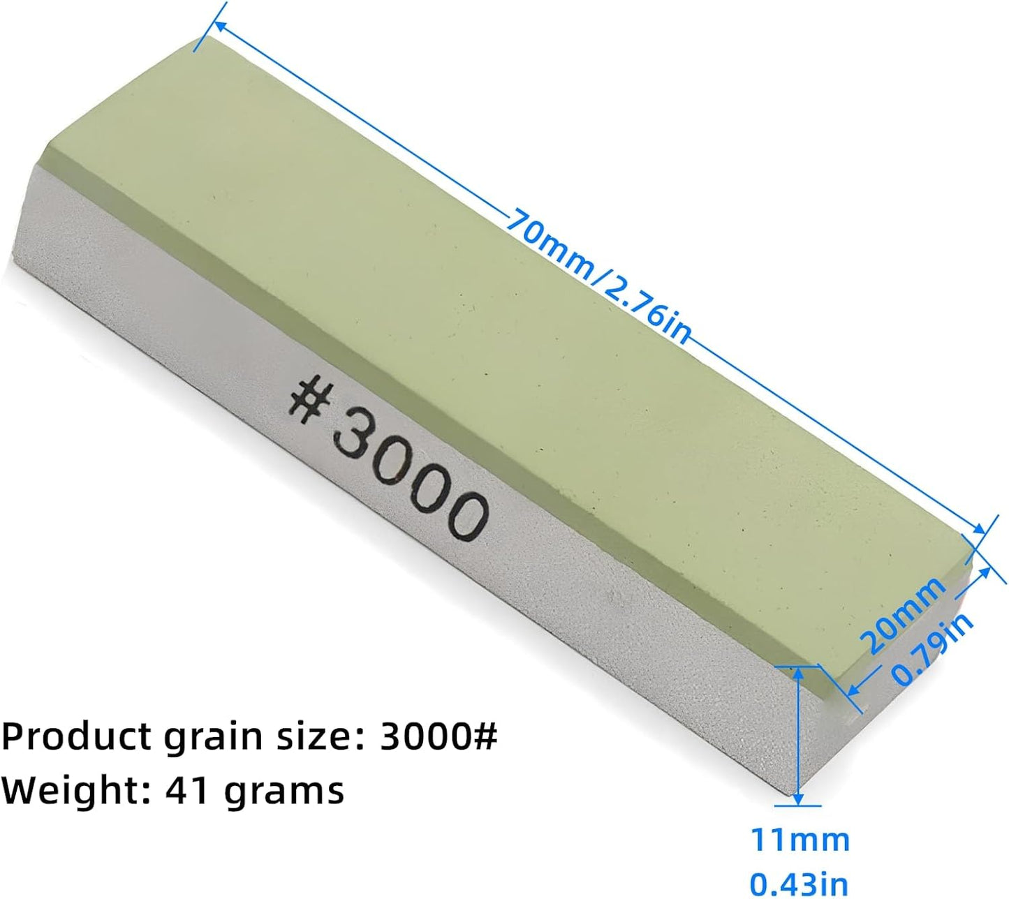 Small Travel-Portable Diamond Resin Sharpening Stone - 6000 Grit Whetstone Knife Sharpener