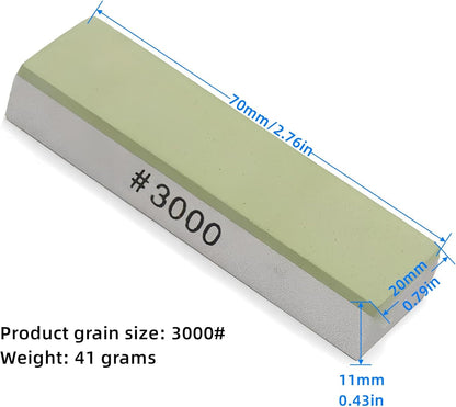 Small Travel-Portable Diamond Resin Sharpening Stone - 6000 Grit Whetstone Knife Sharpener