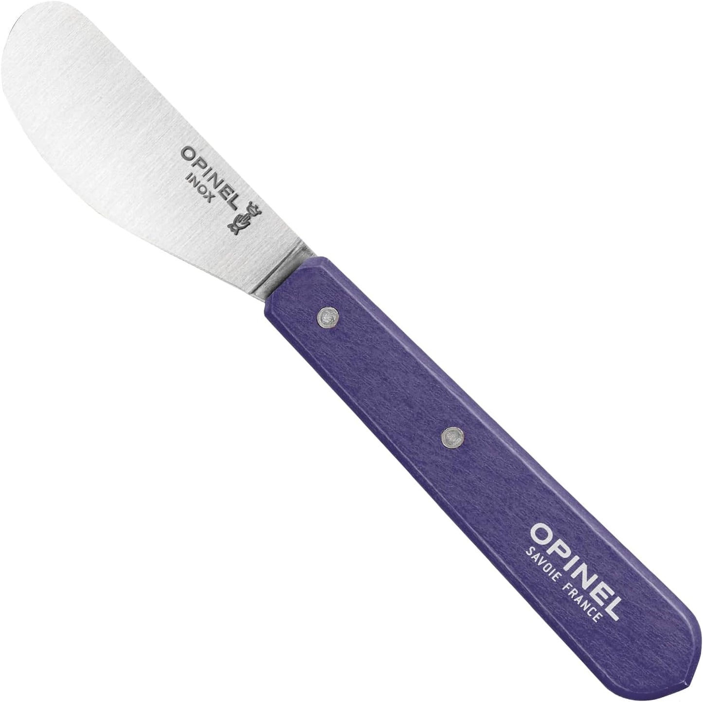 OPINEL Essential No.117 Spreading + Butter Knife, Painted Hornbeam Wood Handles, Made in France (Natural)