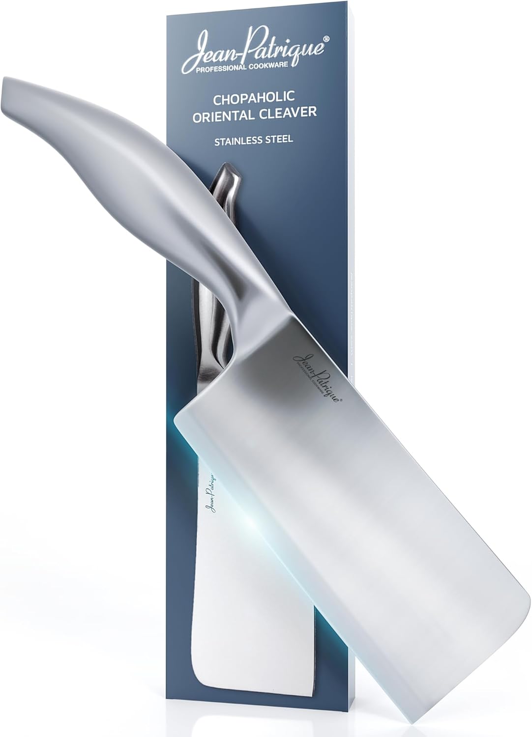 Jean-Patrique Cleaver Butcher Knife - Single Forged with Razor Sharp Edge Cleaver Knife - Kitchen Chopping Knife Meat Cleaver 6.7"/17cm