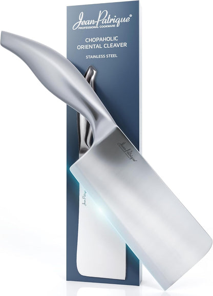 Jean-Patrique Cleaver Butcher Knife - Single Forged with Razor Sharp Edge Cleaver Knife - Kitchen Chopping Knife Meat Cleaver 6.7"/17cm